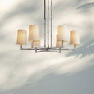Wrighy Round Chandelier 36'' 48'' 60''-36''-Hammered Pewter-