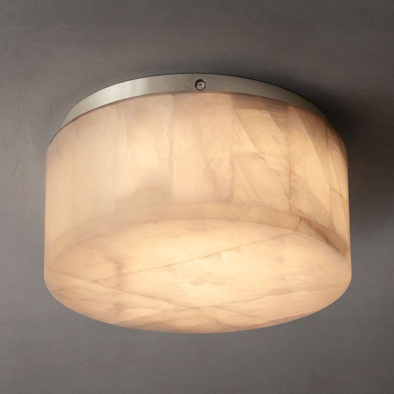 Alabaster Rivaga Round Flushmount 10"