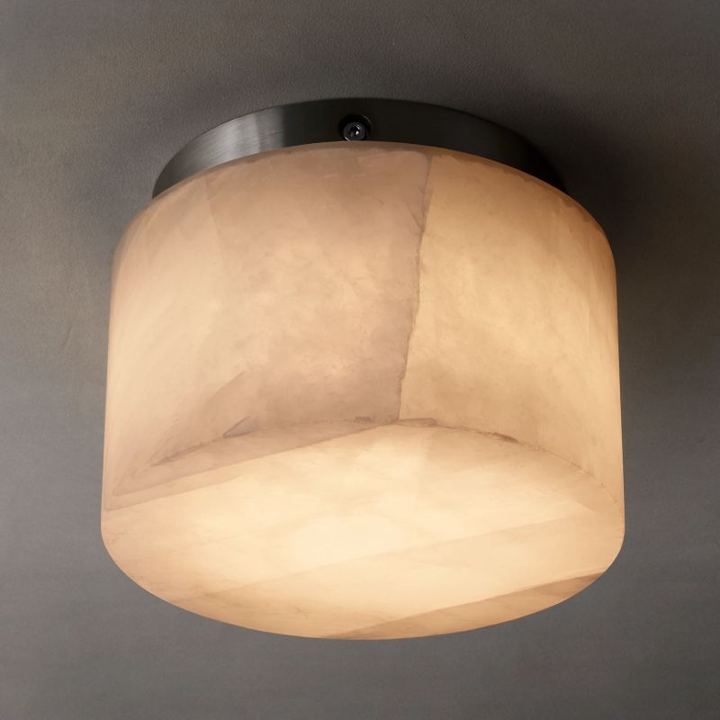 Alabaster Rivaga Round Flushmount 6"