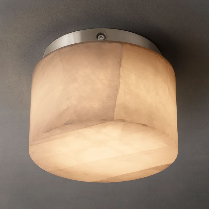 Alabaster Rivaga Round Flushmount 6"