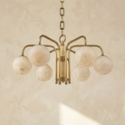 Brass 6-orb Alabaster Pendant Light — D730 — mra-brass-6-orb-70037-d730-dark