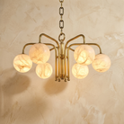 Brass 6-orb Alabaster Pendant Light — D730 — mra-brass-6-orb-70037-d730-product