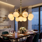 Brass 9-orb 91064 (extra) Alabaster Pendant Light — D720 — mra-brass-9-orb-91064-extra-d720-scene-1