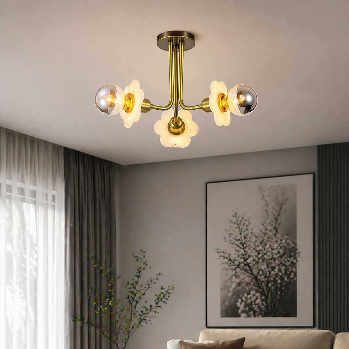 Ceiling 3-orb Alabaster — D560 — mra-ceiling-3-orb-91053-d560-scene-3