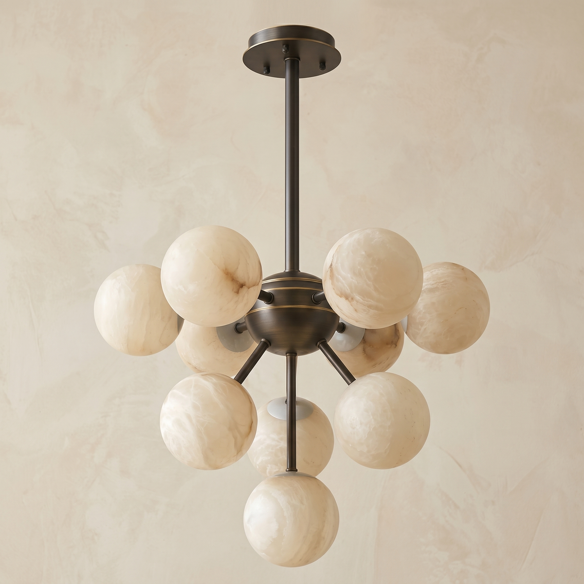 Orb Cluster Alabaster Pendant Light — D700 — mra-orb-cluster-91003-d700-dark