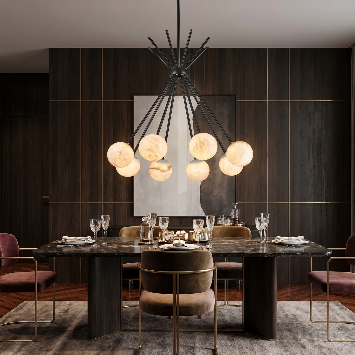 Starburst Alabaster Pendant Light — D880 — mra-starburst-91023-d880-scene-1