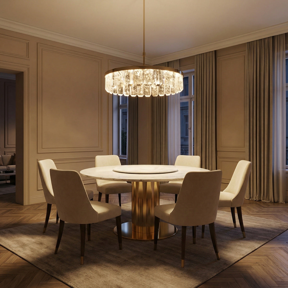 Yiosi Series Crystal Pendant Light Style B - scene-1
