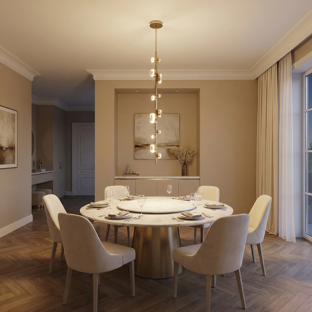 Yiosi Series Crystal Pendant Light Style K - scene-1