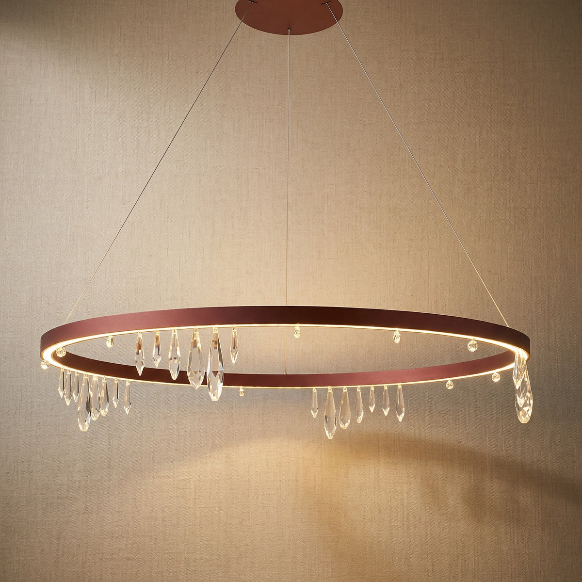 Yiosi Series Crystal Pendant Light Style M - 39" (Dia 1000mm)