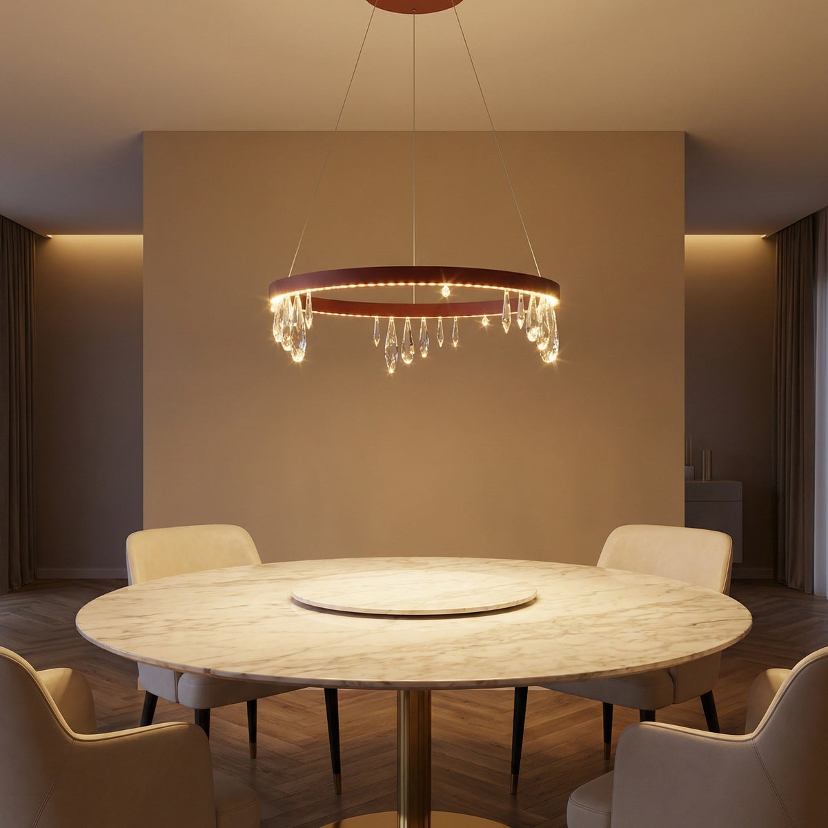 Yiosi Series Crystal Pendant Light Style M - scene-1