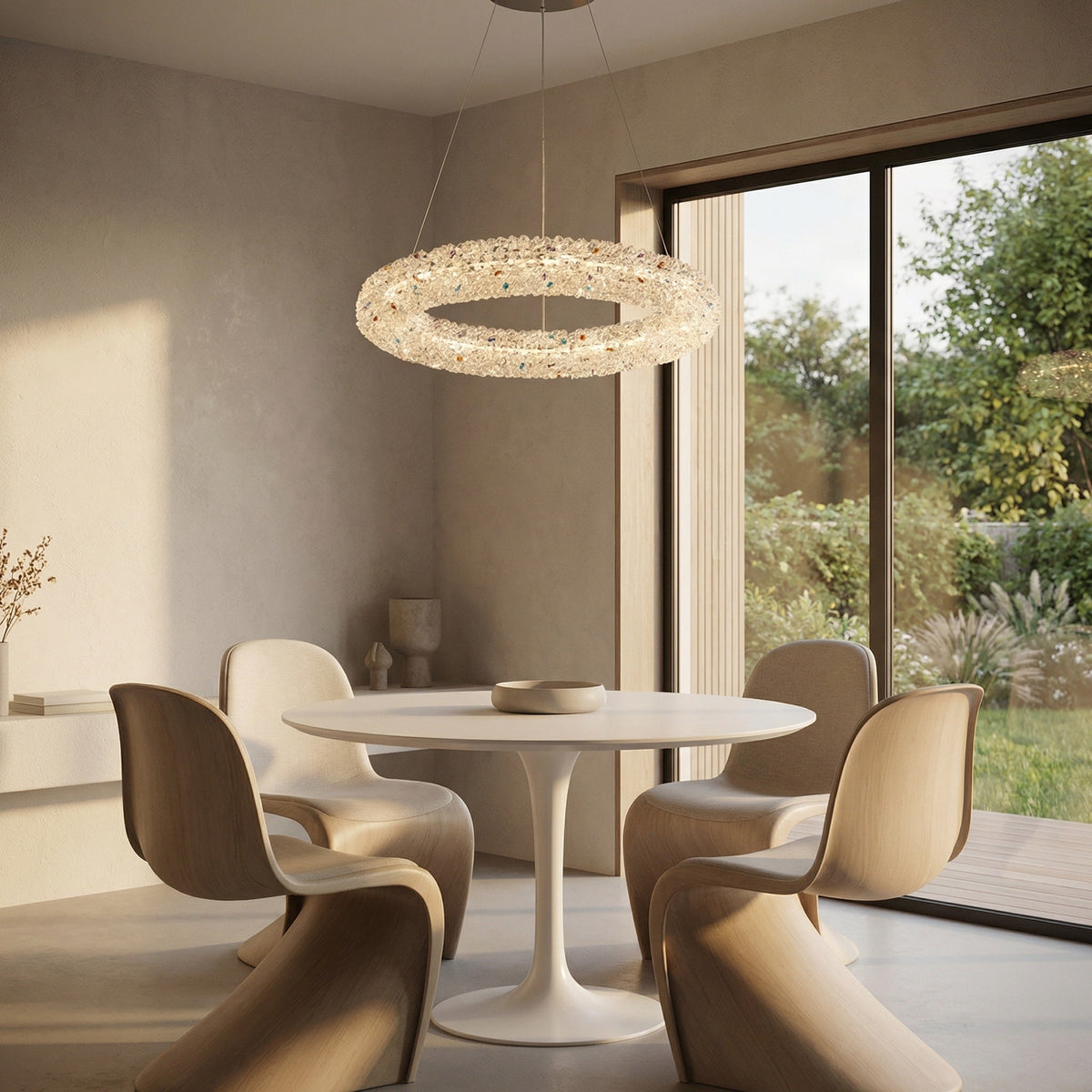 Blush Series Crystal Pendant Light Style P - scene-2