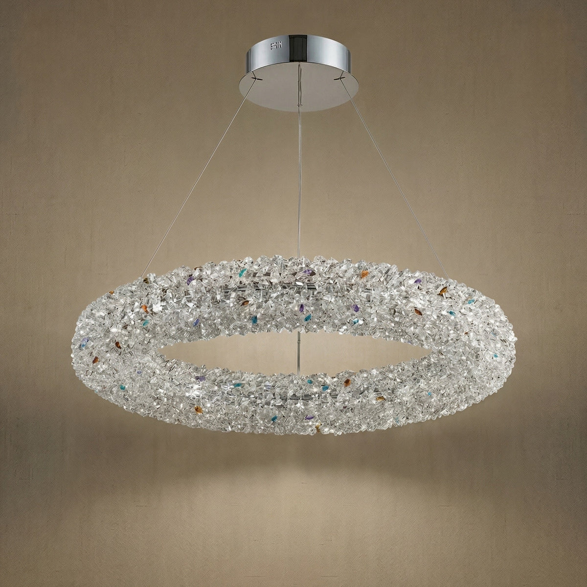 Blush Series Crystal Pendant Light Style P - dark