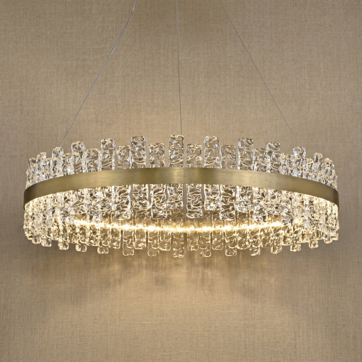 Blush Series Glass Pendant Light Style D - 31" (Dia 800mm)