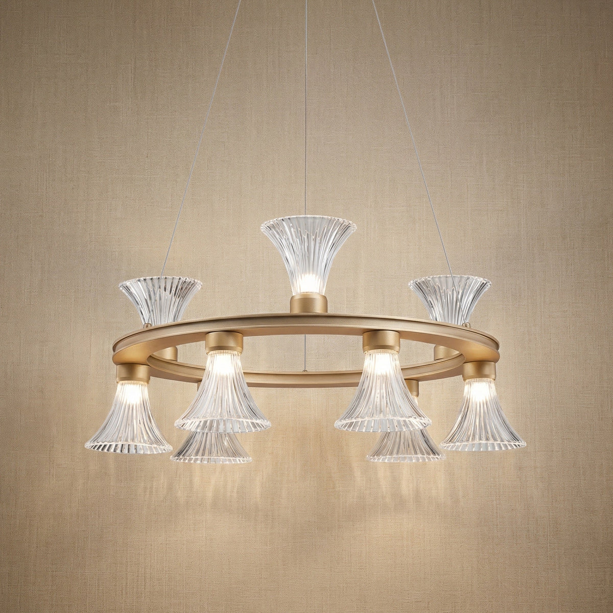 Yiosi Series Glass Pendant Light Style H - 25" (Dia 640mm)