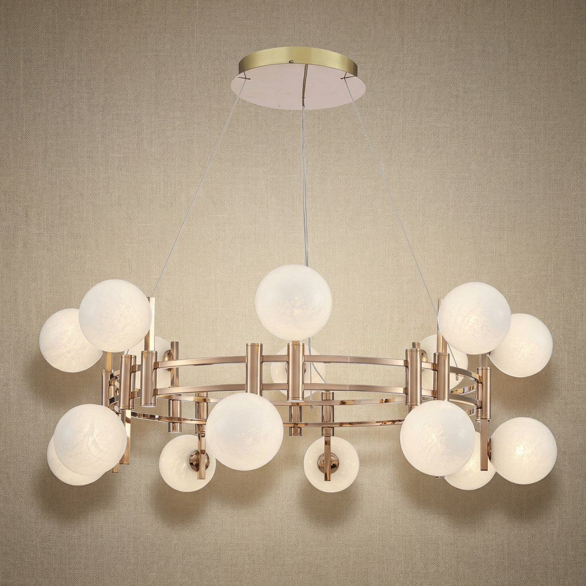Blush Series Glass Pendant Light Style Q - 39" (Dia 1000mm)