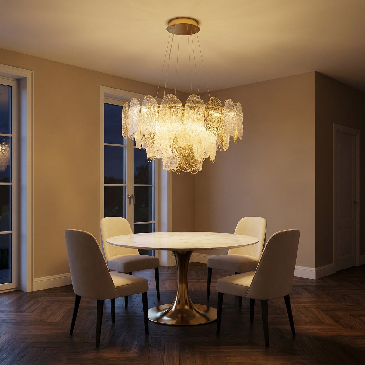 Yiosi Series Glass Pendant Light Style R - scene-1