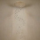 Blush Series Grand Cascading Glass Pendant Light Style A - dark