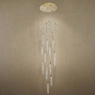 Blush Series Linear Cluster Metal Pendant Light - dark