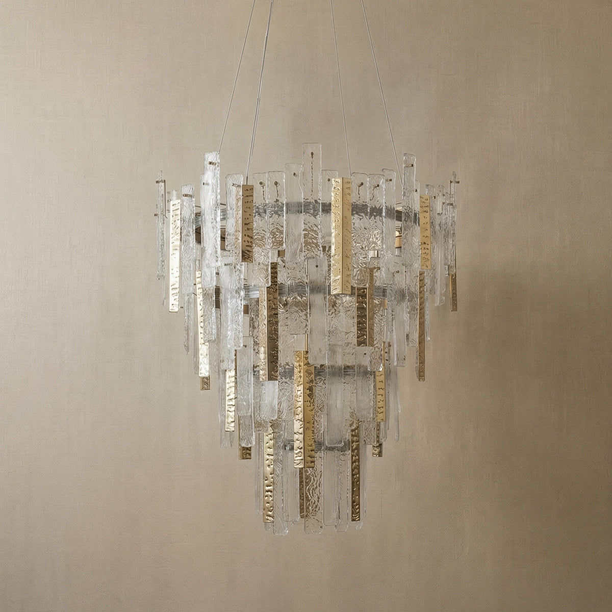 Yiosi Series Linear Glass Pendant Light 45" Style A - dark