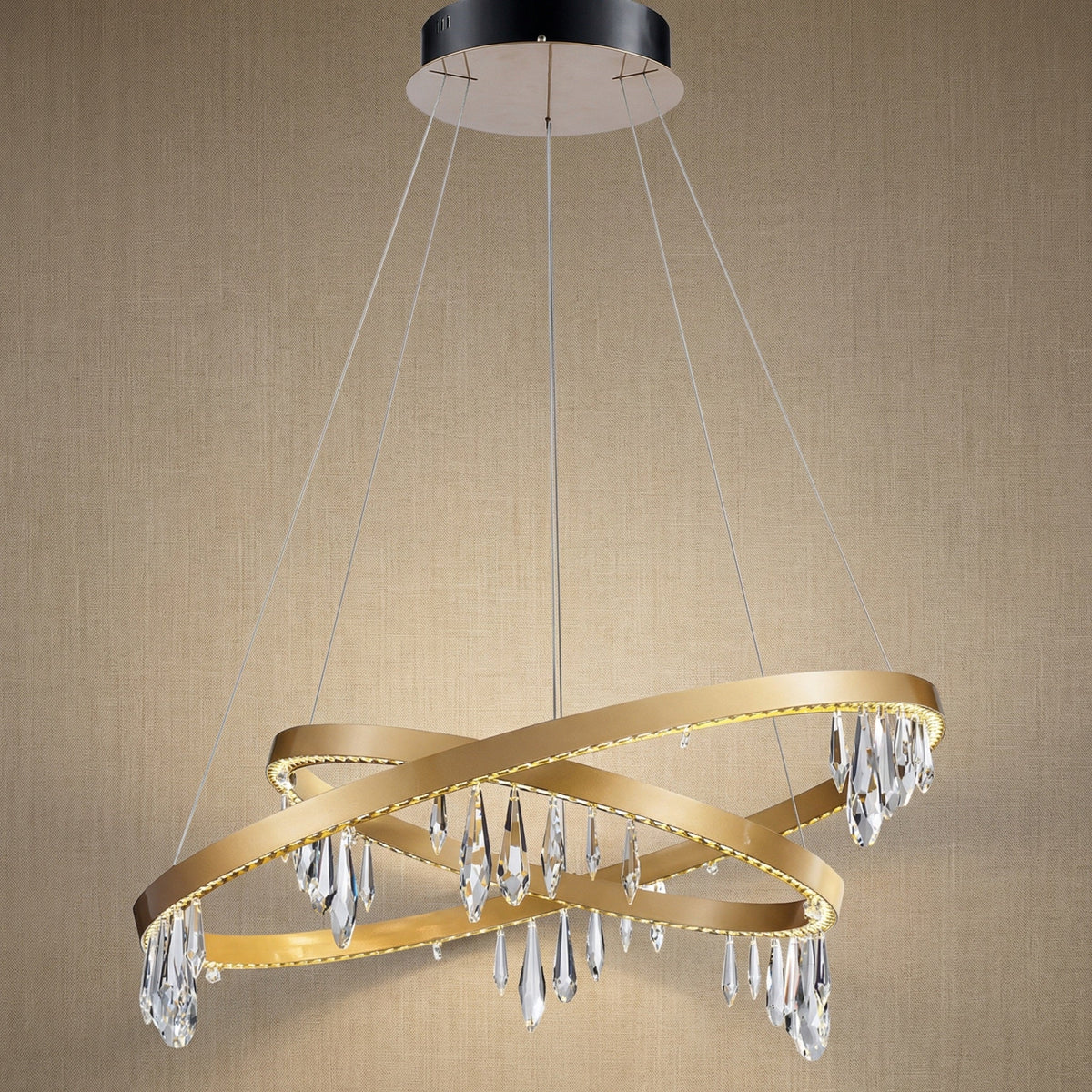 Yiosi Series Nested Crystal Pendant Light Style E - 31" (Dia 800mm)