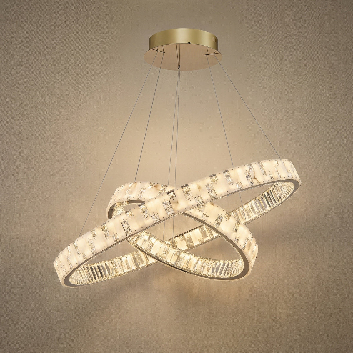 Blush Series Nested Crystal Pendant Light Style H - 37" (Dia 950mm)