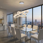 Blush Series Nested Crystal Pendant Light Style H - scene-2