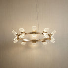 Ring Chandelier in a living room