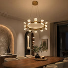 Ring Chandelier in a dining room