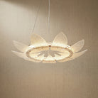 Glass Ring Chandelier in a foyer