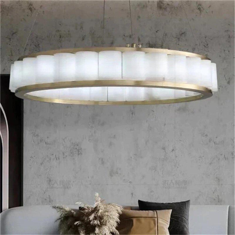 Yubiwa Alabaster Chandelier Light
