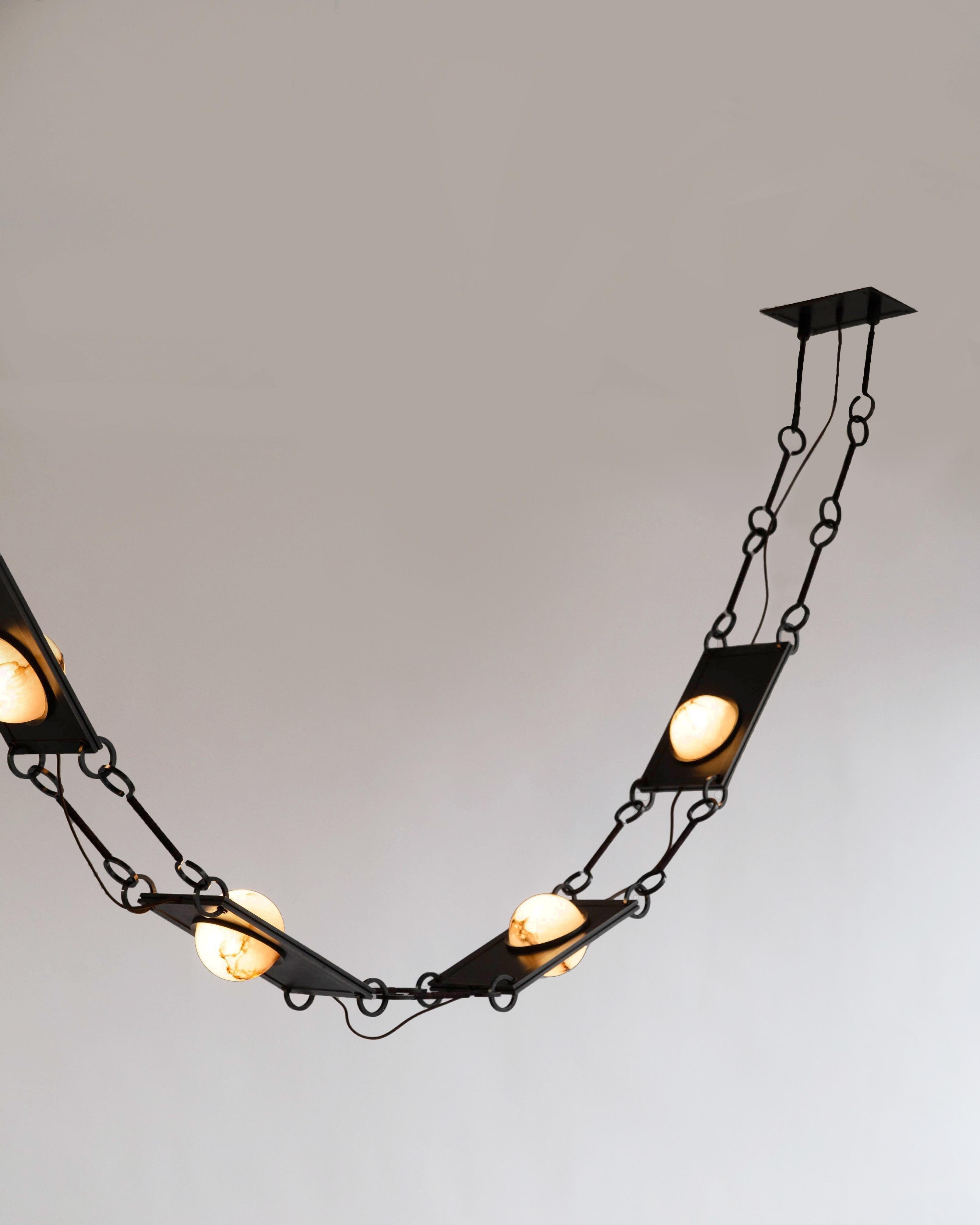 Alabaster Mina Swag Chandelier