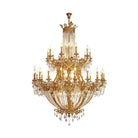 Zaira Opulent Chandelier - ∅ 62.2″ x H 82.7″Brass & ClearBlushlighting