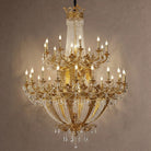 Zaira Opulent Chandelier - ∅ 62.2″ x H 82.7″Brass & ClearBlushlighting