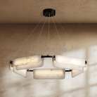 Zazu Alabaster Chandelier - D23.6"(60cm)Trichromatic (No Remote 3000K/4000K/6000K)Blushlighting