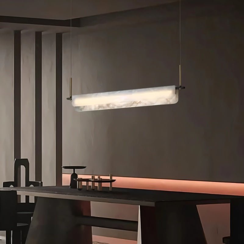 Zazu Alabaster Chandelier - D23.6"(60cm)Trichromatic (No Remote 3000K/4000K/6000K)Blushlighting