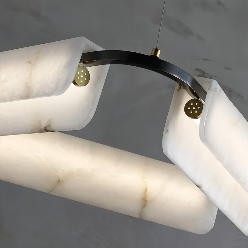 Zazu Alabaster Chandelier - D23.6"(60cm)Trichromatic (No Remote 3000K/4000K/6000K)Blushlighting