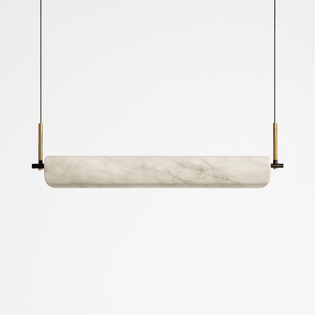 Zazu Alabaster Chandelier - D23.6"(60cm)Trichromatic (No Remote 3000K/4000K/6000K)Blushlighting