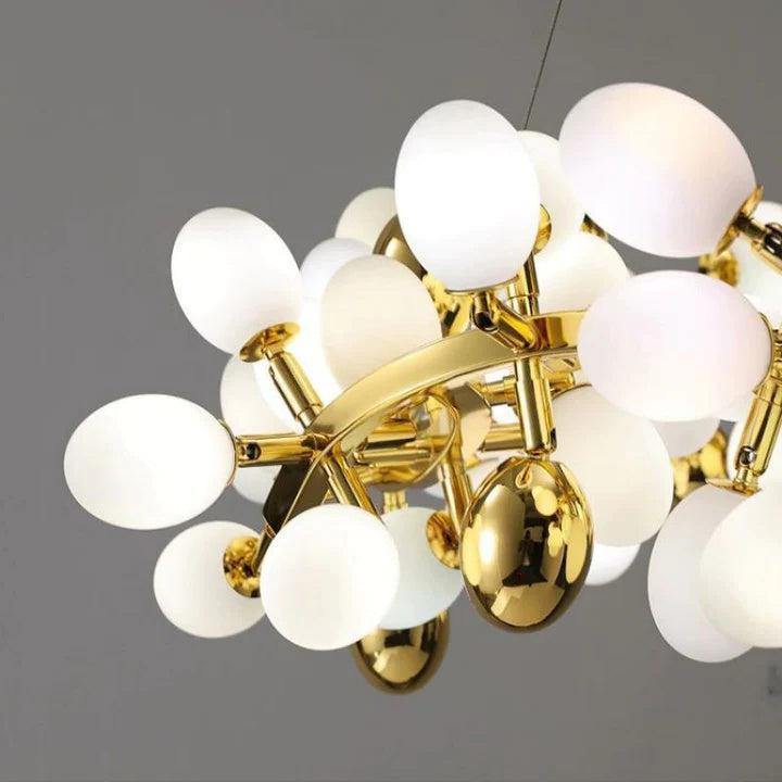Zenora Modern Grape Round Chandelier - Small: 31.5" DBlushlighting