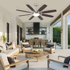 Zephyra Ceiling Fans with Lights 66" - Blushlighting