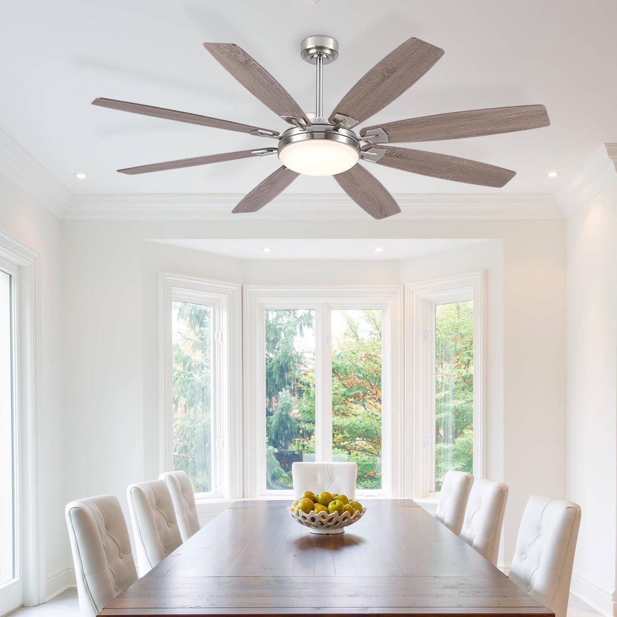 Zephyra Ceiling Fans with Lights 66" - Blushlighting