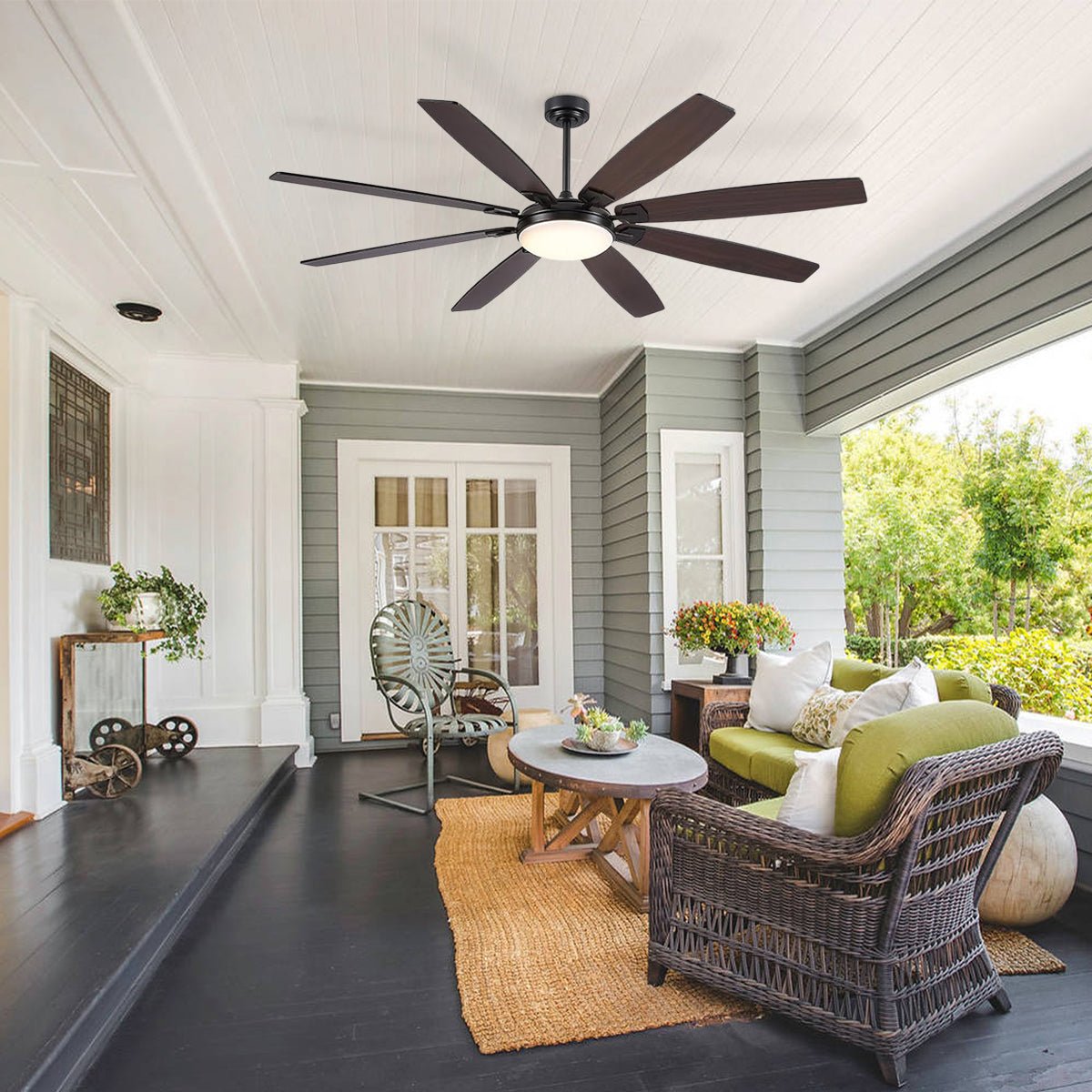 Zephyra Ceiling Fans with Lights 72" - Blushlighting