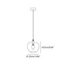 Modern Smoke Gray Glass Pendant Light with Dimmable Warm Glow