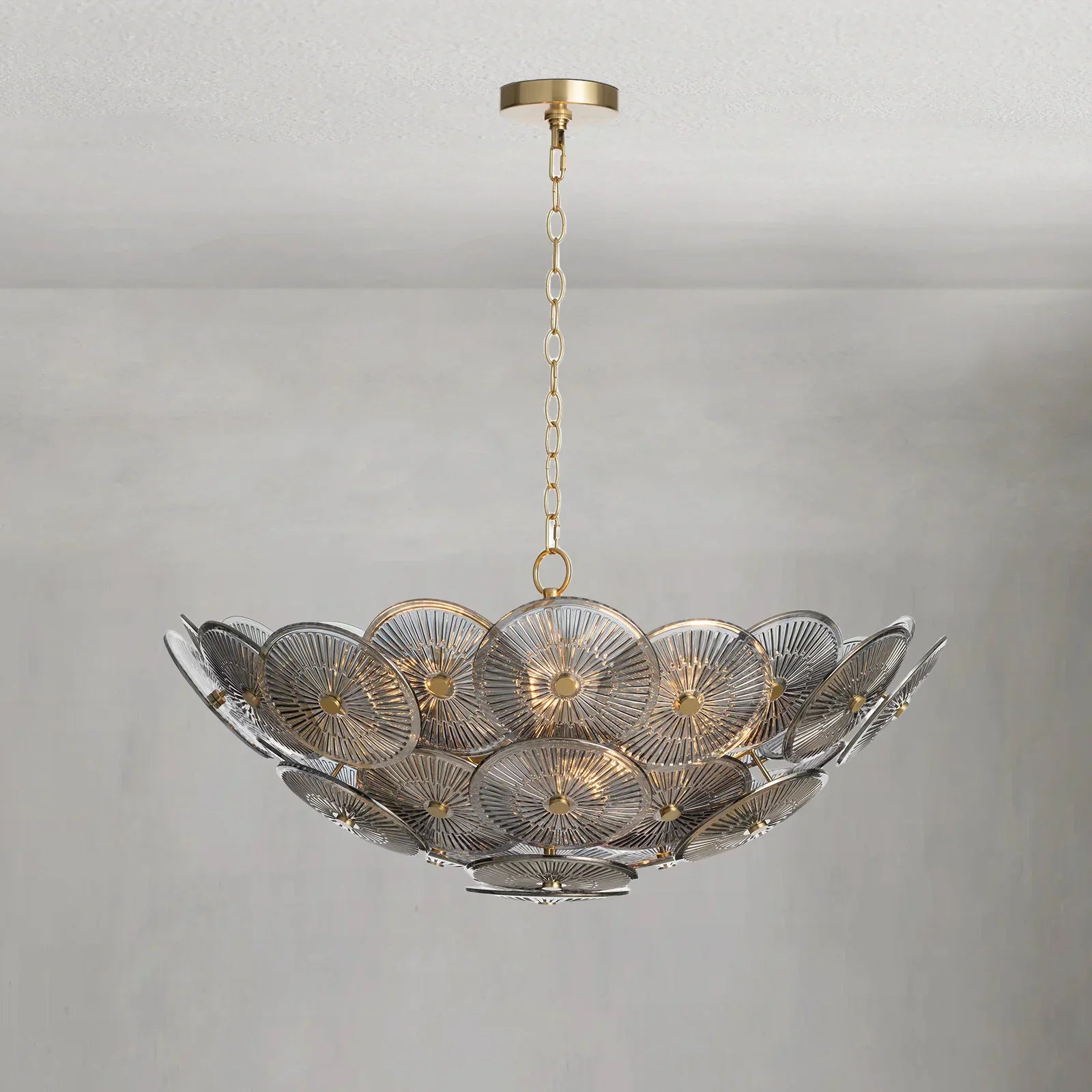 Zinnia Chandelier-Smoke-