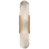 Alabaster Linear Wall Sconce Wall Sconce rbrights 20"H*4.25"W Brass 