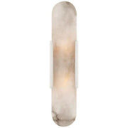 Alabaster Linear Wall Sconce ±ڵƵƾß rbrights 20"H*4.25"W Polished Nickel 