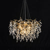 Arianna Round Gold Clear Modern Crystal Chandelier chandeliers for dining room,chandeliers for stairways,chandeliers for foyer,chandeliers for bedrooms,chandeliers for kitchen,chandeliers for living room Rbrights   