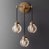 Fantasy Pearl Glass Ball Three-Head Wall Sconce wall sconce for bedroom,wall sconce for dining room,wall sconce for stairways,wall sconce for foyer,wall sconce for bathrooms,wall sconce for kitchen,wall sconce for living room RBRIGHTS   